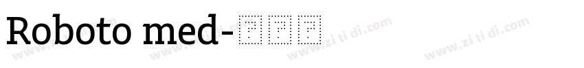 Roboto med字体转换